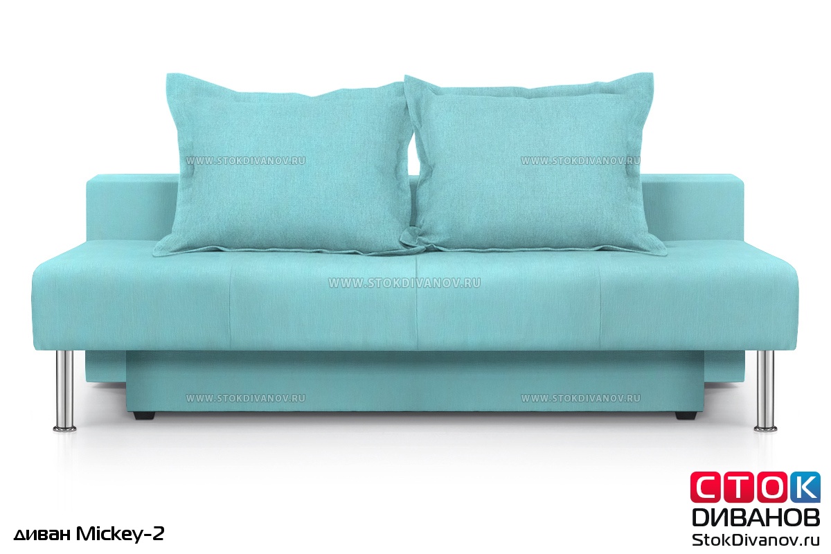 Ультра деним диван прямой. Цвет материала на диване Лагуна.