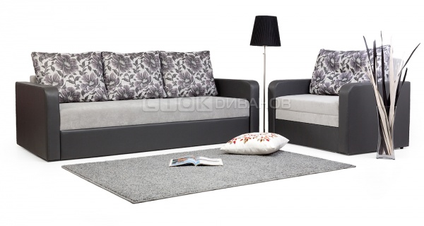 Комплект мягкой мебели - диван и кресло Соло